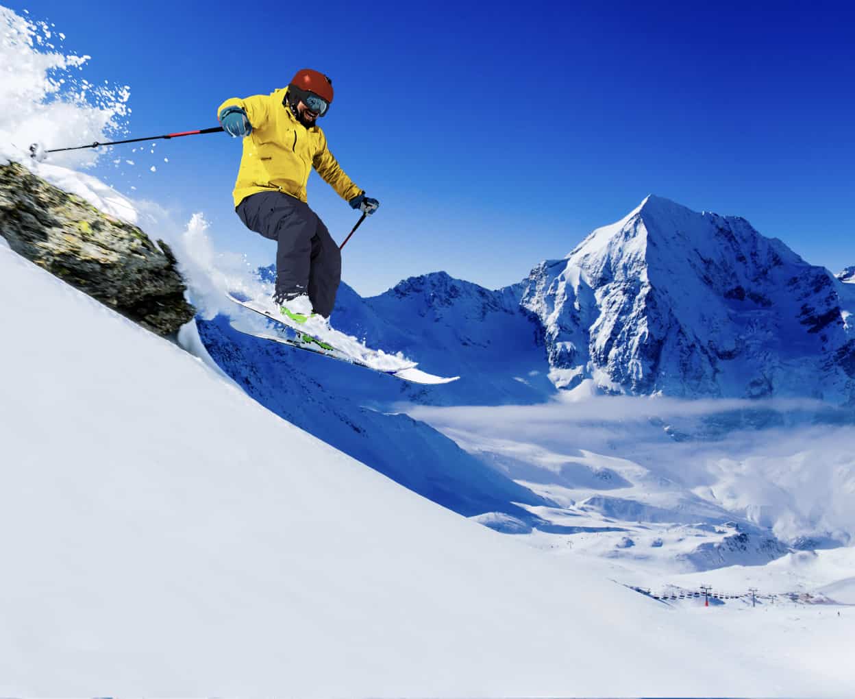 Grands domaines skiables en France
