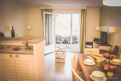 Exemple d'appartement de la résidence de vacances Goélia La Pommeraie à Branville en Normandie Exemple d'appartement de la résidence de vacances Goélia La Pommeraie à Branville en Normandie