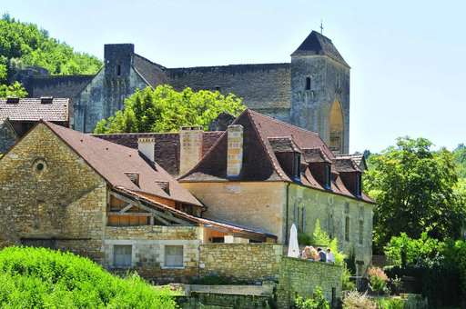 The abbey of St Amand de Coly in Dordogne