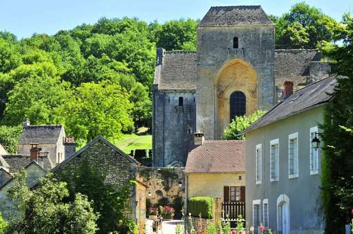 St Amand de Coly and ist abbey in Dordogne