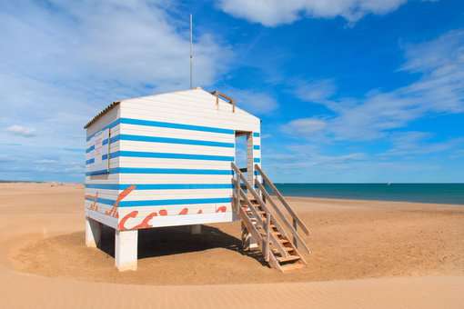 Gruissan beach, in Occitania Gruissan beach, in Occitania