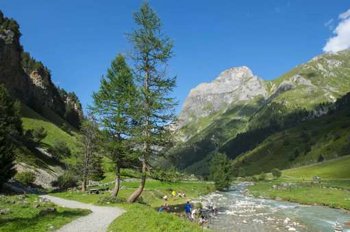 Landscape in the region of Pralognan-la-Vanoise, in the Northern Alps