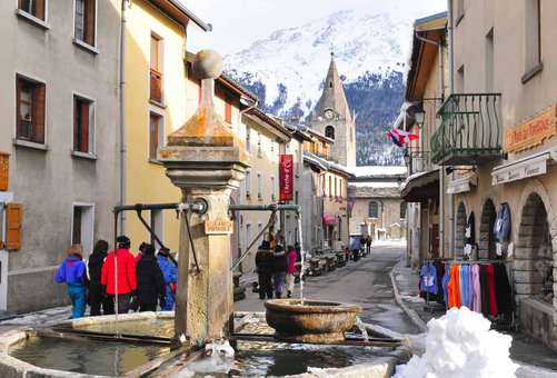 Street of Aussois, in the Northern Alps