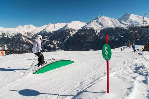 Pistes de ski à Aussois, dans les Alpes du Nord © A. Pernet