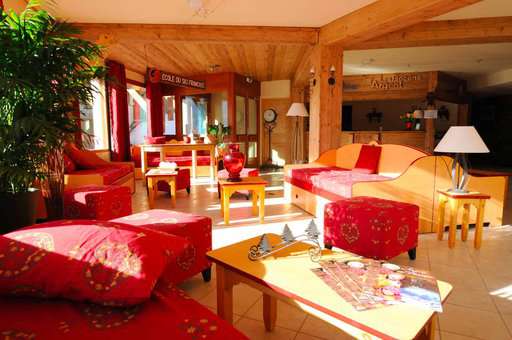 Reception of the holiday residence Les Flocons d'Argent in Aussois, in the Northern Alps