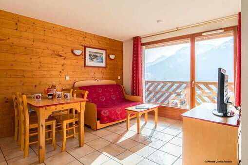 Exemple d'intérieur de la résidence de vacances Les Flocons d'Argent à Aussois, dans les Alpes du Nord © A. Pernet
