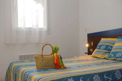 Exemple de chambre de la résidence de vacances Goélia La Marina de Talaris à Lacanau