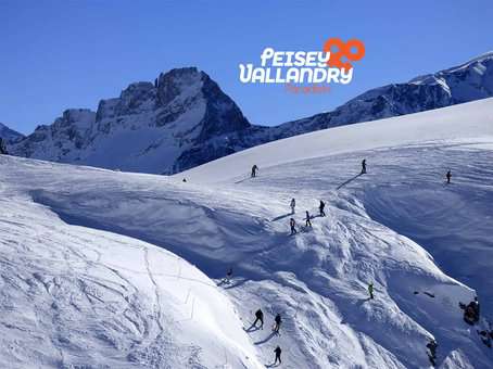 Ski area in Peisey Vallandry, in the Northern Alps © OT Peisey Vallandry