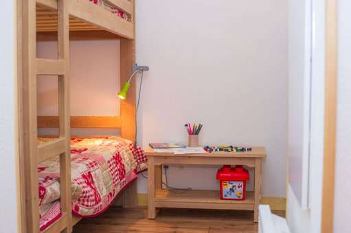 Example of a room with bunk beds in the vacation residence Goélia Les Balcons des neiges in St Sorlin d'Arves