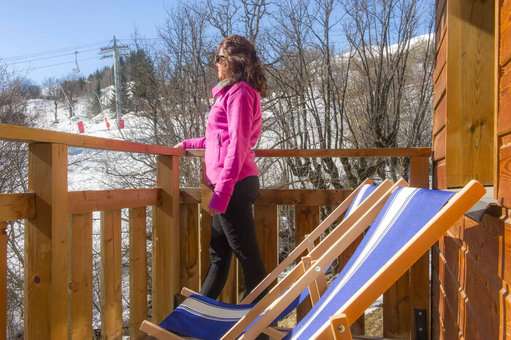 Example of a balcony in the vacation residence Goélia Les Balcons des Neiges in St Sorlin d'Arves