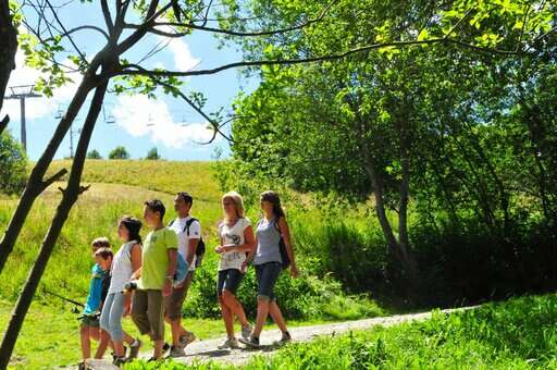 Randonnée en famille au Corbier dans les Alpes Randonnée en famille au Corbier dans les Alpes