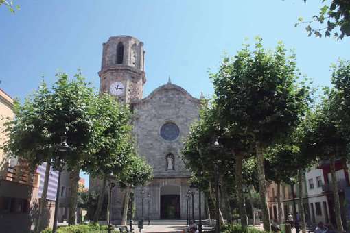 Eglise à Malgrat de Mar, sur la Costa Barcelona, en Espagne
