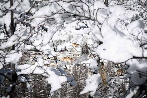 Village Vars Saint Marcellin en hiver © Rémi Morel