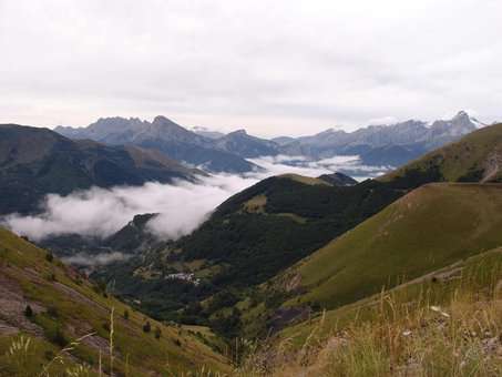 Paysage dans la région d'Orcières, dans les Hautes-Alpes