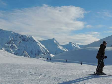 Domaine skiable de la station d'Orcières, dans les Hautes-Alpes
