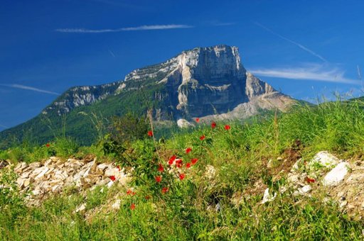 La montagne à proximité de Grenoble en été