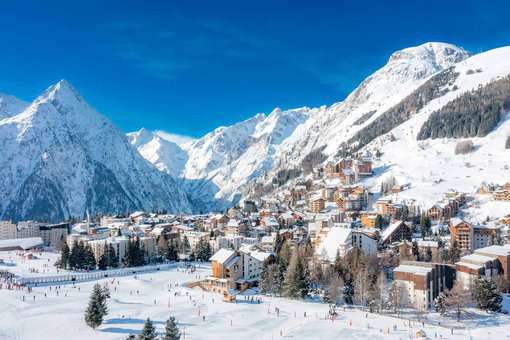 Les Deux Alpes ski area, in Isère