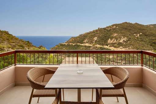Exemple de vue (mer) de la résidence de vacances Pola Giverola Resort à Tossa de Mar