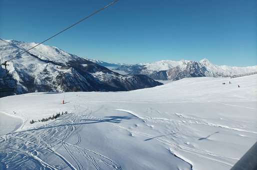 Station de ski de Valloire dans les Alpes du Nord 