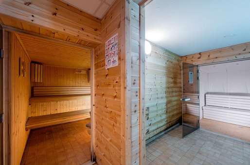 Sauna et hammam de la résidence de vacances Les Balcons de Viso à Abriès dans les Hautes alpes