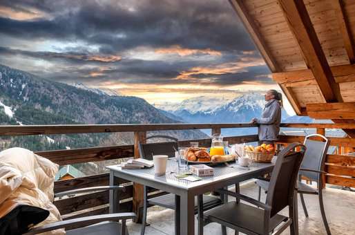 Exemple de vue d'un appartement de la résidence Goélia Le Crystal à Vaujany