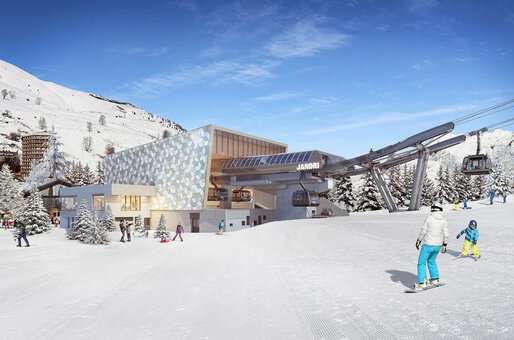 New for Winter 2024: Model of the new Les Deux Alpes ski lift @OT 2 Alpes