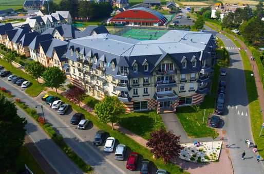 Aerial view of the Goélia Le Victoria holiday residence in Blonville sur Mer