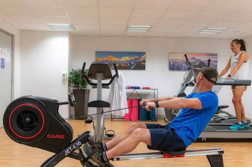 Fitness room at the Goélia Le Crystal holiday residence in Vaujany