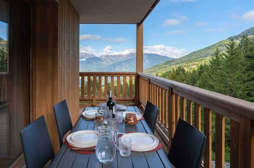 Exemple de vue d'un appartement de  la résidence de vacances L'Ecrin d'Argent à Valmorel