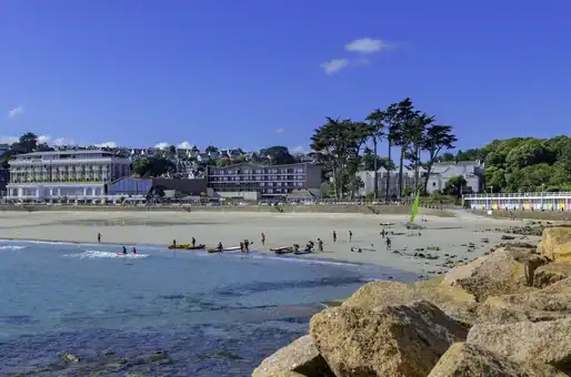 Beaches in Perros-Guirec in Brittany