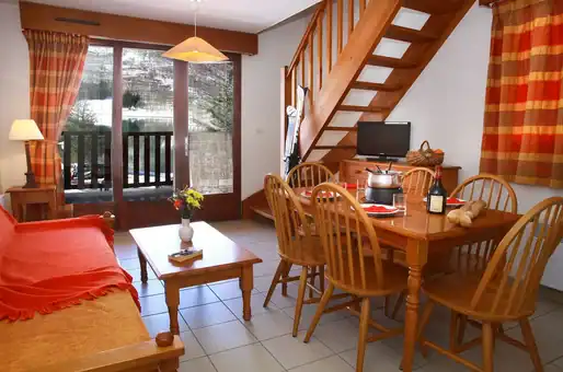 Example of interior at the Goelia La Soulane holiday residence in Loudenvielle