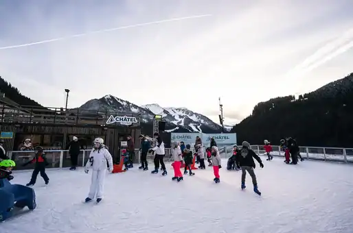 Ski school at the family resort of Châtel