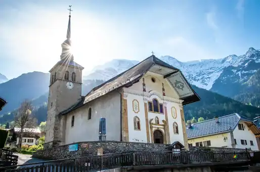 L'Eglise de la Sainte Trinité des  Contamines - Montjoie ©OT Les Contamines Montjoie