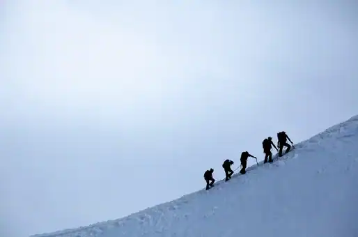 Mountaineers near Moreillon