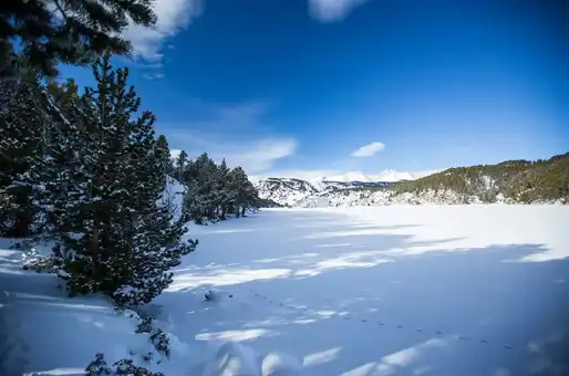 Example of a landscape in the Pyrenees near Ax-Les-Thermes