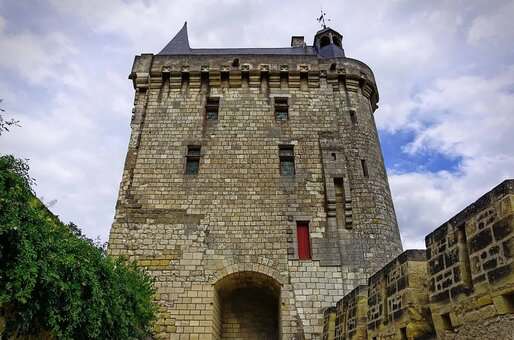 Chinon Castle in the Pays de la Loire region
