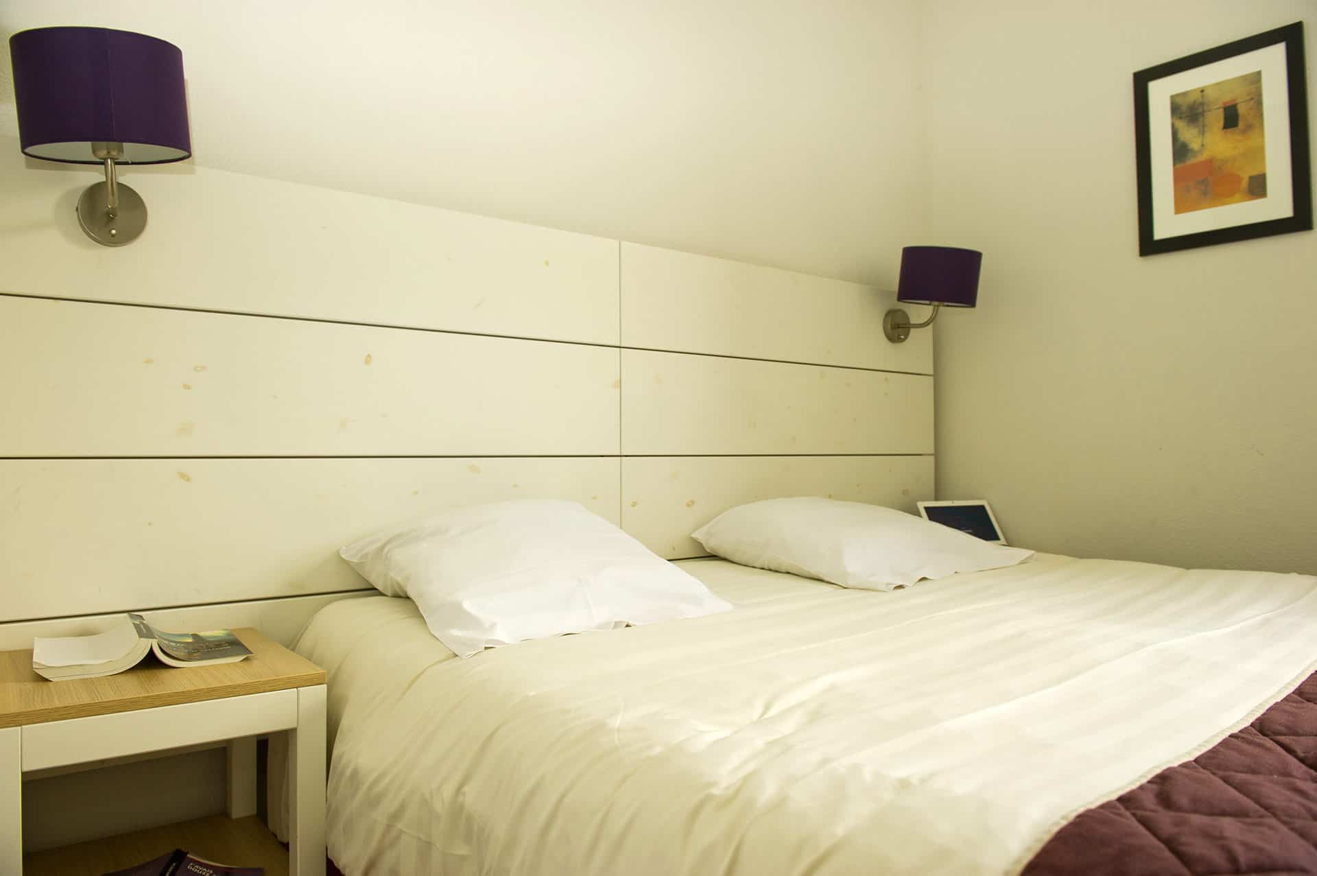 Exemple d'une chambre au sein de la résidence Goélia les Portes d'Honfleur en Normandie Exemple d'une chambre au sein de la résidence Goélia les Portes d'Honfleur en Normandie