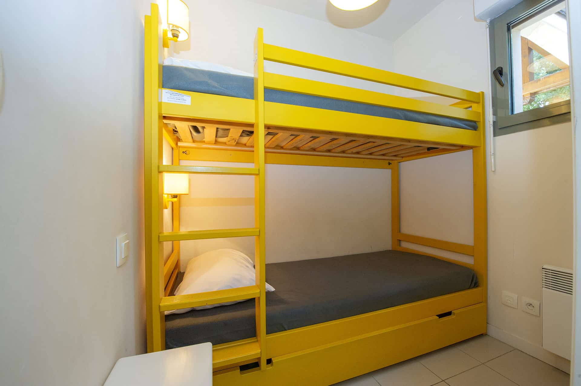 Exemple de chambre de la résidence Goélia du Parc à proximité d'Honfleur Exemple de chambre de la résidence Goélia du Parc à proximité d'Honfleur