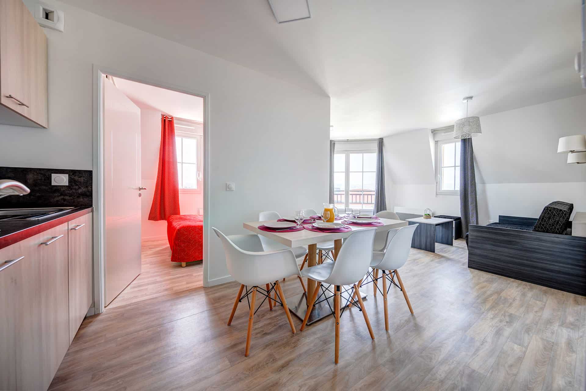 Exemple d'appartement de la résidence de vacances Goélia Le Victoria à Blonville sur Mer Exemple d'appartement de la résidence de vacances Goélia Le Victoria à Blonville sur Mer