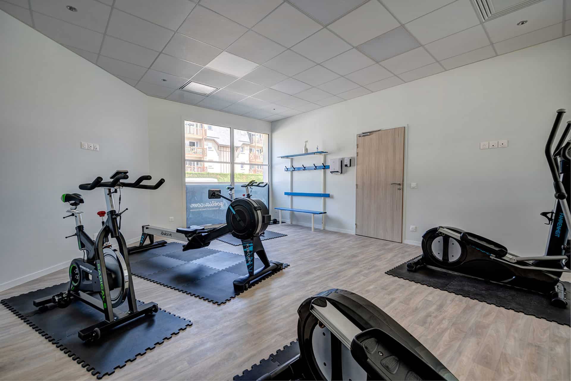 Salle fitness de la résidence de vacances Goélia à Blonville sur Mer  Salle fitness de la résidence de vacances Goélia à Blonville sur Mer
