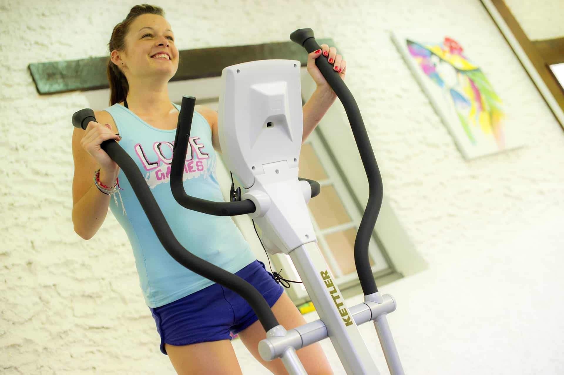 Salle de fitness de la résidence de vacances Goélia Les Maisons du golf d'Armagnac à Eauze  Salle de fitness de la résidence de vacances Goélia Les Maisons du golf d'Armagnac à Eauze
