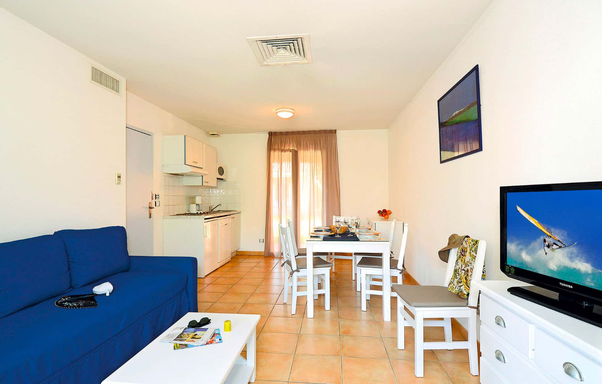 Exemple de séjour d'une villa de la résidence de vacances Argelès Village Club à Argelès-sur-Mer Exemple de séjour d'une villa de la résidence de vacances Argelès Village Club à Argelès-sur-Mer