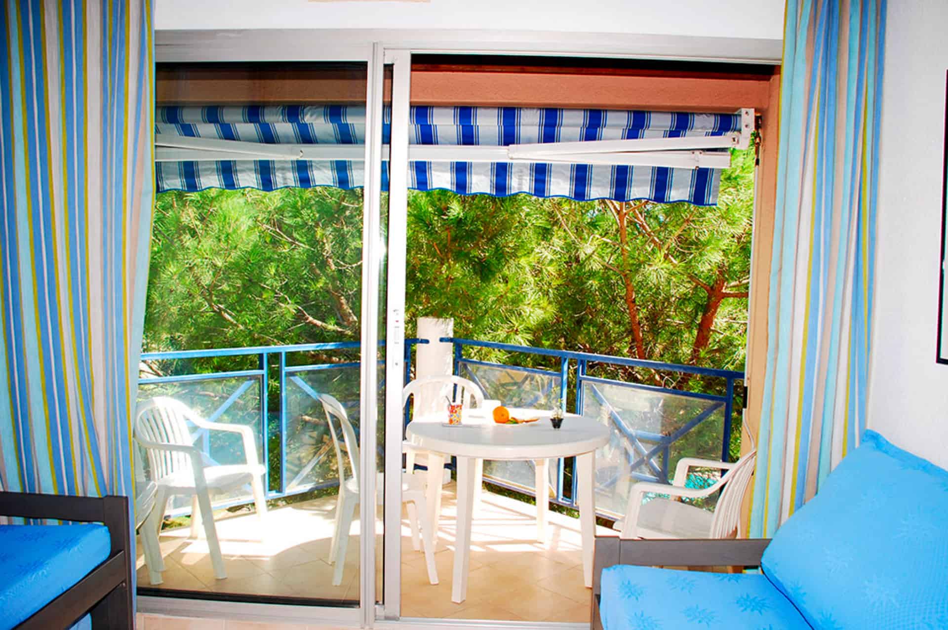 Example of view from the living room at the Arcadius holiday residence in Balaruc-les-Bains Example of view from the living room at the Arcadius holiday residence in Balaruc-les-Bains