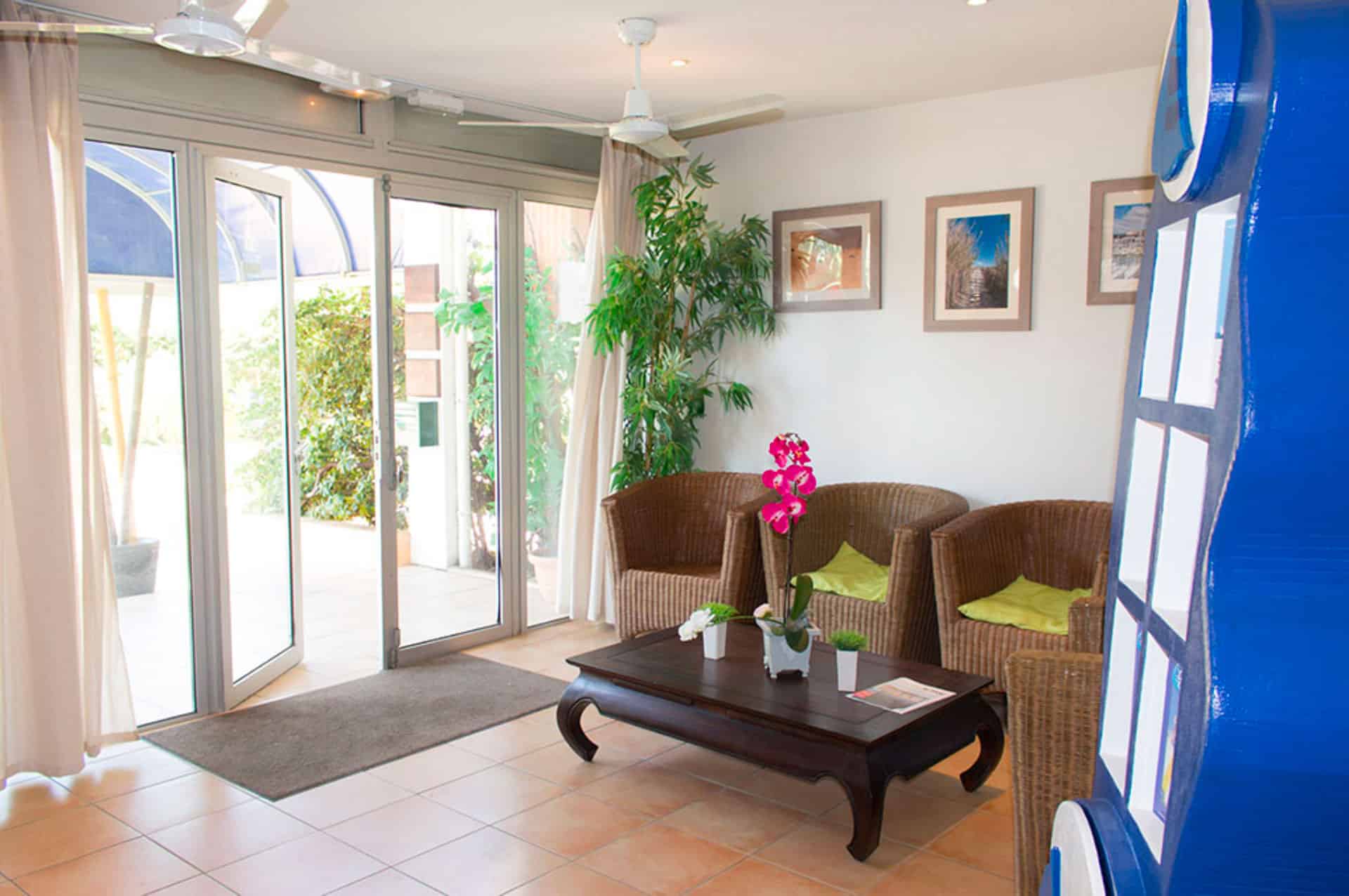 The reception of the Aguylène holiday residence in Carnon The reception of the Aguylène holiday residence in Carnon