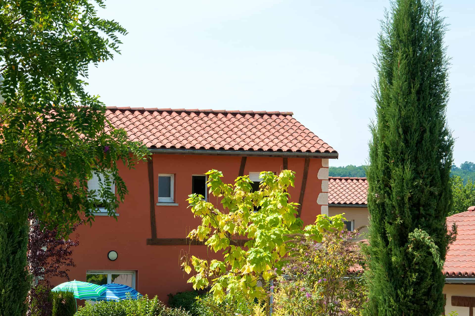 Exemple de cottage de la résidence de vacances Goélia Le Hameau de la Vézère au Bugue Exemple de cottage de la résidence de vacances Goélia Le Hameau de la Vézère au Bugue