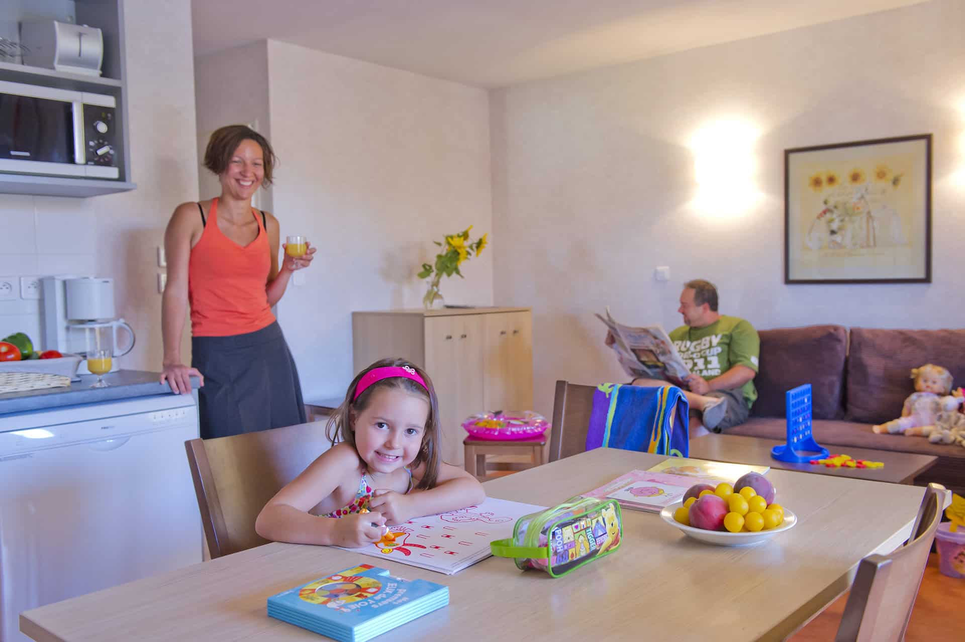 Exemple d'intérieur de la résidence de vacances Goélia L'Aquaresort à Nérac  Exemple d'intérieur de la résidence de vacances Goélia L'Aquaresort à Nérac