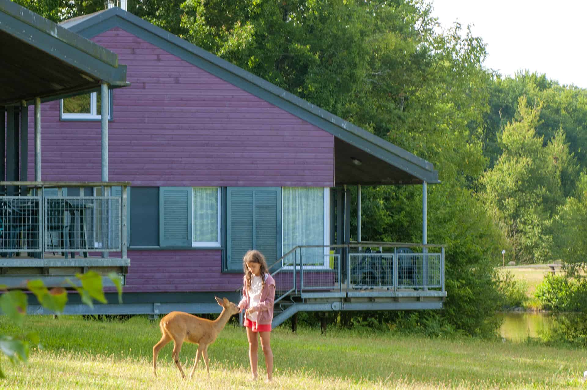 Exemple de chalets de la résidence de vacances Goélia Le Domaine des Nouailles à Nontron Exemple de chalets de la résidence de vacances Goélia Le Domaine des Nouailles à Nontron