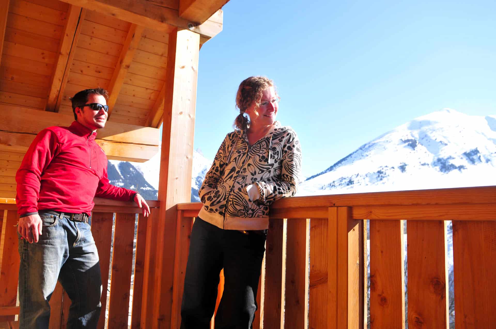 Exemple de balcon de la résidence de vacances Goélia Les Chalets des Ecourts à St Jean d'Arves Exemple de balcon de la résidence de vacances Goélia Les Chalets des Ecourts à St Jean d'Arves