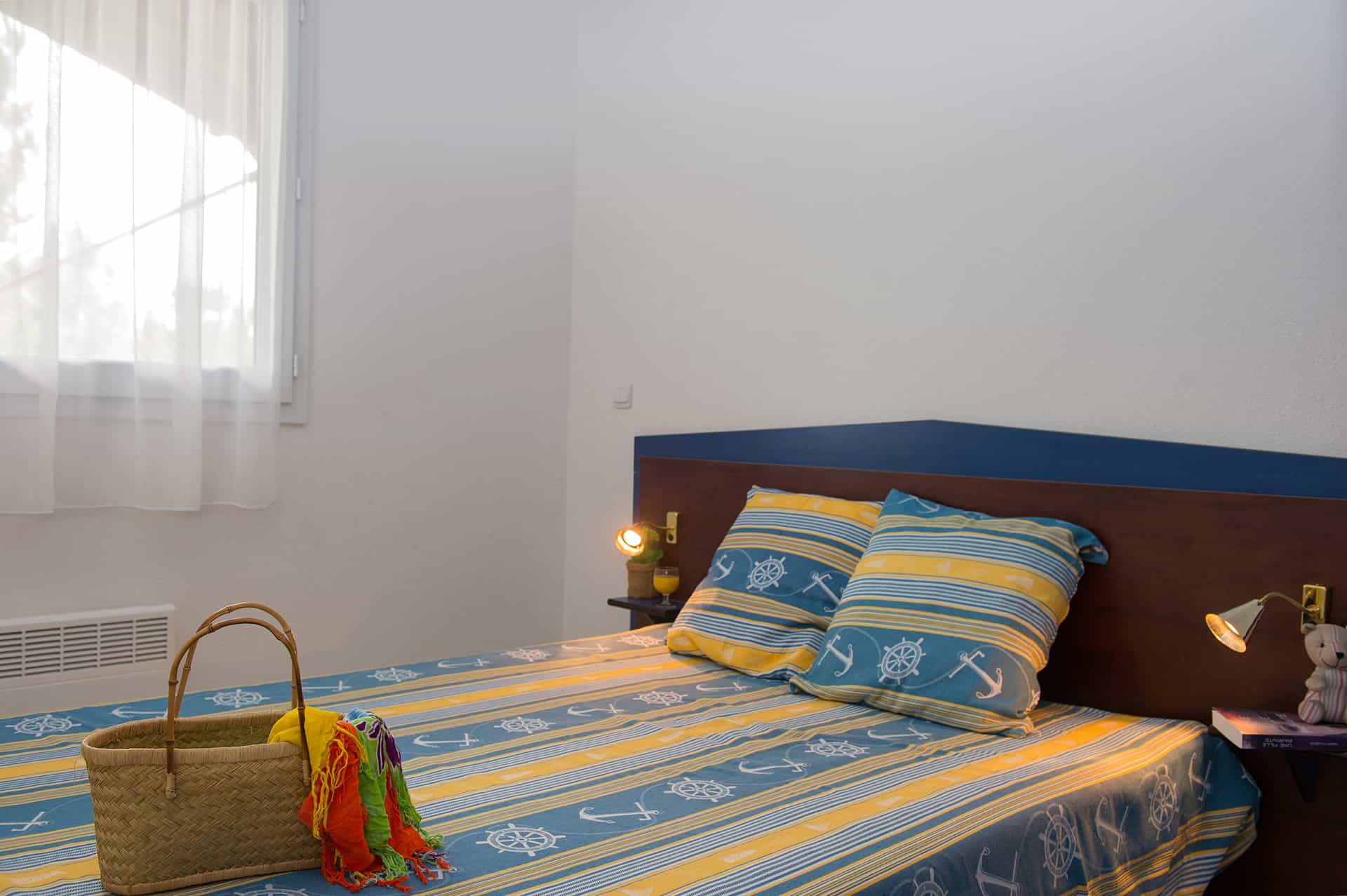 Exemple de chambre de la résidence de vacances Goélia La Marina de Talaris à Lacanau Exemple de chambre de la résidence de vacances Goélia La Marina de Talaris à Lacanau