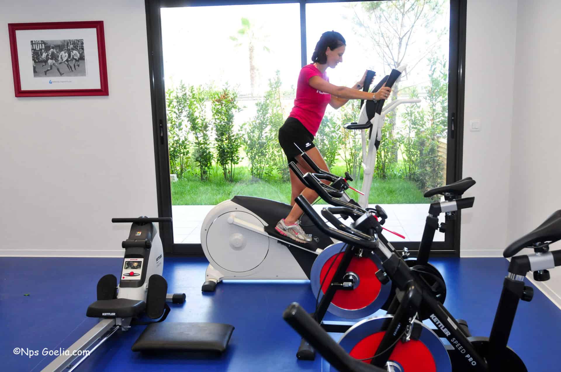 Salle fitness de la résidence de tourisme Goélia Royal Cap à Villeneuve Loubet Salle fitness de la résidence de tourisme Goélia Royal Cap à Villeneuve Loubet